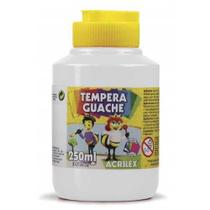 Tempera guache 250ml branco acrilex