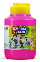 Tempera guache 250ml rosa acrilex