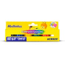 Tempera Guache 6 Cores 15ml Acrilex