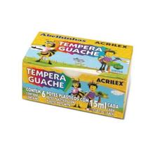 Tempera Guache 6 Cores - Acrilex