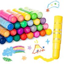 Têmpera Paint Sticks Ohuhu 36 cores laváveis para crianças