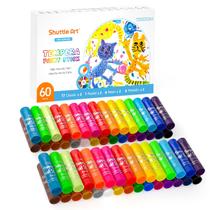 Têmpera Paint Sticks Shuttle Art, pacote com 60, 2 conjuntos de 30 cores