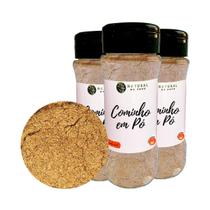 Tempero 100% Orgânico Cominho Pó Kit 3 Pote Com Dosador 70G Tempero 100% Orgânico Cominho Pó Kit 3 Pote Com Dosador 70G