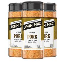Tempero Carne Suina Dry Rub John Mac Pork 340G (3 Unidades) - John Mc