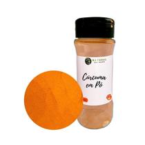 Tempero Cúrcuma Em Pó 100% Orgânico Pote Com Dosador 80G Tempero Cúrcuma Em Pó 100% Orgânico Pote Com Dosador 80G