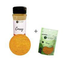 Tempero Curry Alta Qualidade Kit Pote Dosador + Refil 70G