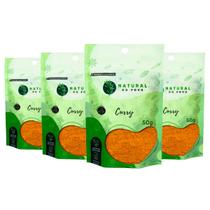 Tempero Curry Em Alta Qualidade sabor Intenso Pouch Kit 4 50g