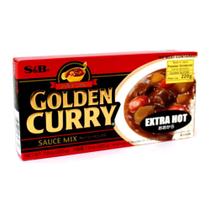 Tempero golden curry sabor picante extra forte s&b 220g