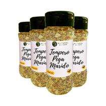Tempero Importado Premium Pega Marido 100% Natural Kit 4 Pote com Dosador 40g