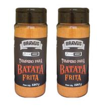 TEMPERO PARA BATATA FRITA BRAVUS 2 POTES 120g TEMPERO PARA BATATA FRITA BRAVUS 2 POTES 120g