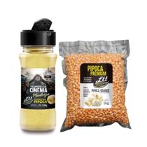 Tempero Para Pipoca Sabor manteiga 900g + Milho Para Pipoca 1 Kilo A Vácuo Linha Premium - Ltt Alime Tempero Para Pipoca Sabor manteiga 900g + Milho Para Pipoca 1 Kilo A Vácuo Linha Premium - Ltt Alime