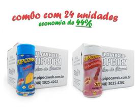 Tempero Pipoca - Cx 24 Un - 12 Queijo - 12 Sal Do Himalaia
