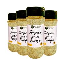 Tempero Premium Para Frango Ingredientes Selecionados Pote com Dosador Kit 4 60g