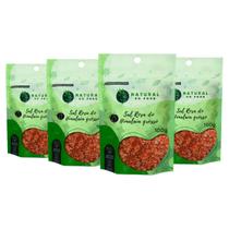 Tempero Premium Sal Rosa do Himalaia Grosso Qualidade Superior Kit 4 Pouch