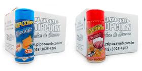 Temperos Para Pipoca 24 Frascos - 12 Cheddar - 12 Presunto