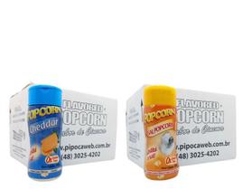 Temperos Para Pipoca 24 Frascos 12 Cheddar 12 Sal Popcorn