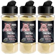 Temperos Para Pipoca 3 Unidades Sabor Bacon 100g Cada - Total 300g - Mais Tempero Temperos Para Pipoca 3 Unidades Sabor Bacon 100g Cada - Total 300g - Mais Tempero