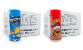Temperos Para Pipoca Caixa 24 - 12 Queijo - 12 Presunto