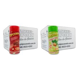 Temperos Para Pipoca - Cx 12 - 6 Bacon - 6 Cebola E Salsa