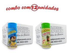 Temperos Para Pipoca - Cx 12 - 6 Parmesão - 6 Ervas Finas