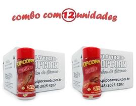 Temperos Para Pipoca - Cx 12 Frascos - 6 Churrasco - 6 Bacon Temperos Para Pipoca - Cx 12 Frascos - 6 Churrasco - 6 Bacon
