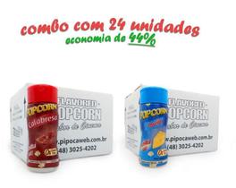 Temperos Para Pipoca -Cx 24 Frascos -12 Calabresa -12 Queijo Temperos Para Pipoca -Cx 24 Frascos -12 Calabresa -12 Queijo