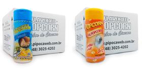 Temperos Pipoca 24 Frascos - 12 Parmesão - 12 Sal Popcorn Temperos Pipoca 24 Frascos - 12 Parmesão - 12 Sal Popcorn
