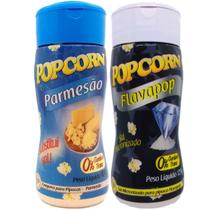 Temperos Pipoca Caixa 12 Frascos 6 Parmesão E 6 Flavapop