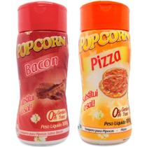Temperos Pipoca Caixa Com 24 Frascos 12 Pizza E 12 Bacon