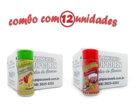 Temperos Pipoca - Cx 12 Un - 6 Tomate E Queijo - 6 Presunto