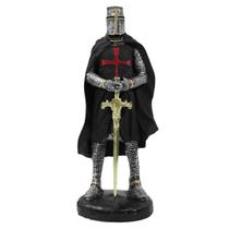 Templário Guerreiro Espada Cruz Medieval Soldado de Resina