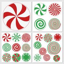 Template Stencil clothmile Christmas Candy 4 peças 30x30 cm