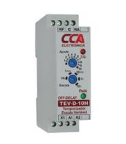 Temporizador Ajuste 0,3s até 10h. Alim 220Vca e 1 contato reversível - Retardo na Desenergização Temporizador Ajuste 0,3s até 10h. Alim 220Vca e 1 contato reversível - Retardo na Desenergização