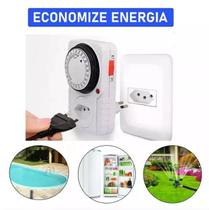 Temporizador Analógico Bivolt 110V 220V Timer Mecânico Programável Tomada Automático Economia Energia