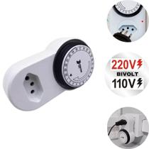 Temporizador Analógico Bivolt Timer Tomada Piscina 110v 220v - Fertak