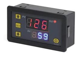 Temporizador controlador de tempo c/ led e display alim. 110/220 s. relay 10a modelo w3230 (j6)