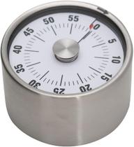 Temporizador Cronômetro Analógico 60min P/ Cozinha Inox