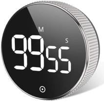 Temporizador Cronômetro Magnético Rotatório Digital Cozinha Academia Contador Temporizador Cronômetro Magnético Rotatório Digital Cozinha Academia Contador