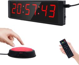 Temporizador Cronômetro Ousmile Grande LED Digital com Controle Remoto