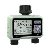 Temporizador De Água Ajustável Com 2 Saídas Para Irrigação Automática Externa, Sistema De