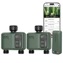 Temporizador de água WiFi Shrivee 2 Zone para mangueira de jardim com aplicativo inteligente