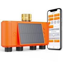 Temporizador de aspersão solar Lumary 4 Zone com medidor de vazão de água Temporizador de aspersão solar Lumary 4 Zone com medidor de vazão de água