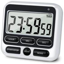 Temporizador De Cozinha Digital Display LCD Mudo Alarme Alto Relógio De 24 Horas Para Crianças