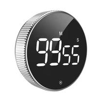 Temporizador De Cozinha Magnético Digital LED Cronômetro De Contagem Regressiva Silencioso Para