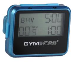 Temporizador de intervalo e cronômetro Gymboss Teal/Blue Metallic