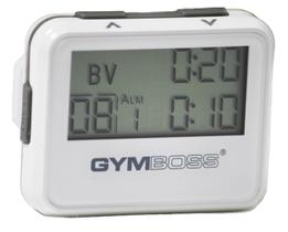 Temporizador de intervalo e cronômetro Gymboss White/Grey Gloss