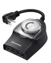 Temporizador de luz mecânico DEWENWILS 24-Hour Outdoor 15A Preto