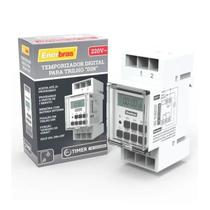 Temporizador Digital Para Trilho Din 127v Timer Enerbras