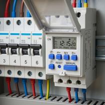 Temporizador Digital THC15A Programável Semanal Bivolt Automático Controle Preciso de Energia