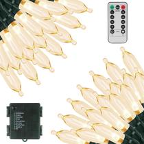 Temporizador impermeável LED String Lights Green Convenience 20m 200 LED